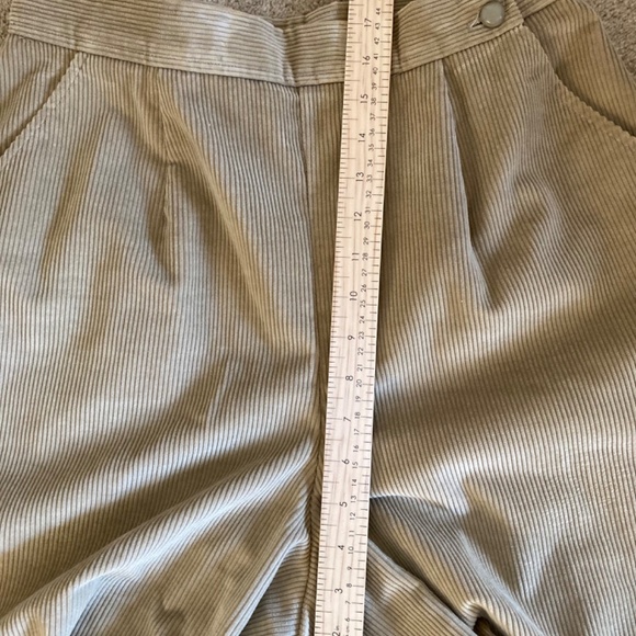 VINTAGE Country Suburbans Corduroy Culottes Cropped Wide Leg Trousers Sz S - Picture 3 of 9